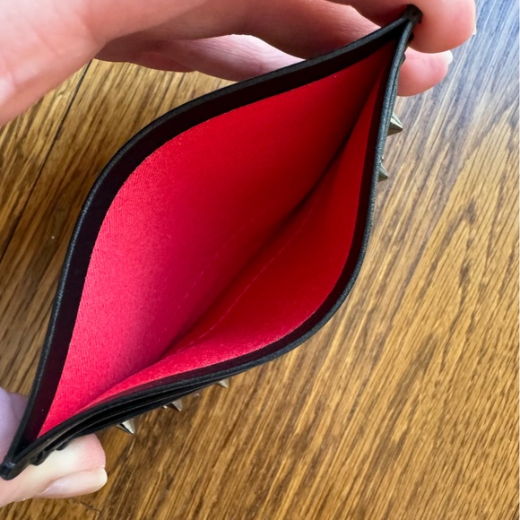 ❤️SOLD❤️ Christian Louboutin Black Studded Cardholder - Picture 3 of 9